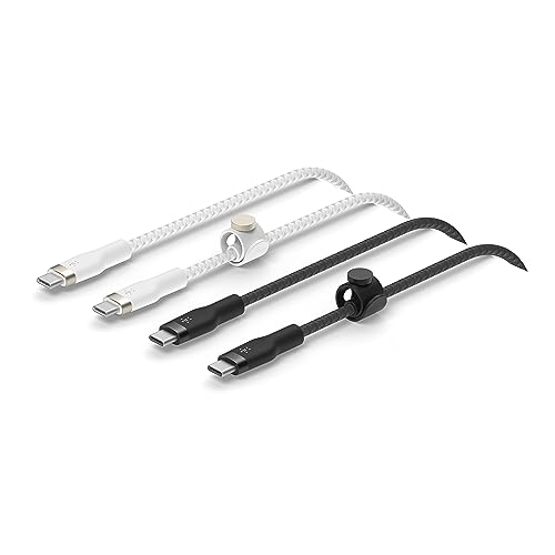 Belkin Boostcharge Pro Flex Cavo Intrecciato Da Usb Type C A Usb C, Ricarica Rapida Pd, Certificato Usb-If Per Iphone 15, Galaxy S24, Pixel, Ipad, Mac