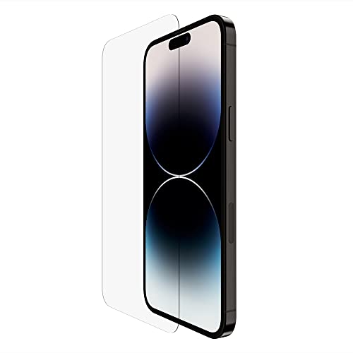 Belkin Temperedglass Proteggi Schermo Iphone 14 Pro Max, Antimicrobico, Applicazione Facile Senza Bolle, Durezza 9H,Ova102Zz