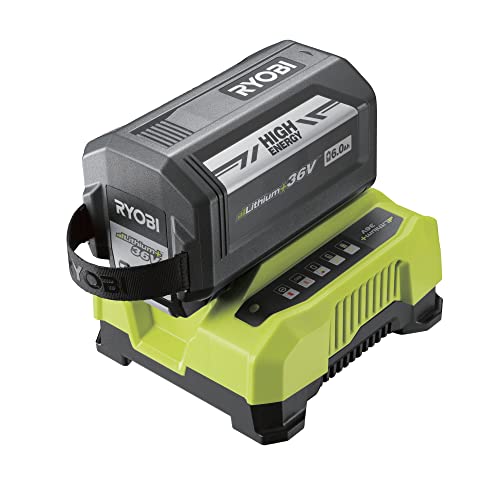 Ryobi Batteria 36 V Lithiumplus 6.0 Ah - 1 Caricatore Rapido Ry36Bc60A-160