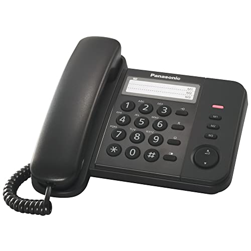 Panasonic Kx-Ts 520 Telefono Fisso, Nero
