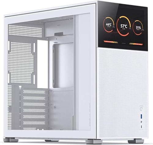 Jonsbo D41 Mesh Schermo Atx Gehäuse, Vetro Temperato - Bianco