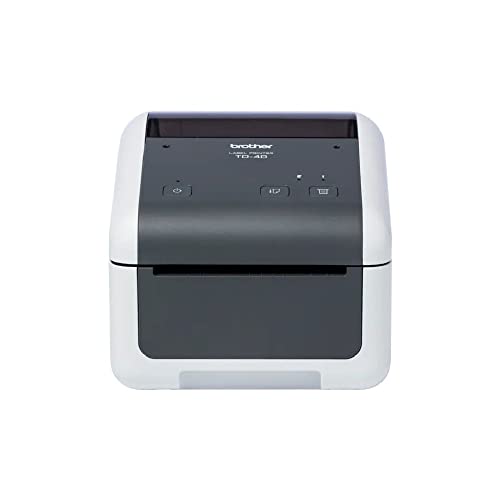 Brother Td-4210D Stampante Per Etichette Professionale Da 4 Pollici Con Tecnologia Termica Diretta, Stampa Etichette Fino A 104 Mm, 203 Dpi, Velocità