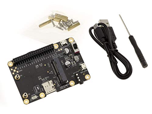 Kalea-Informatique Hat 3G 4G Lte Per Raspberry Pi, Samsung Artik, Latte Panda O Asus Tinker. Per Moduli Minipcie, Con Slot Nano Sim.