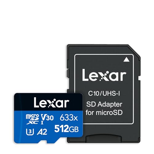 Lexar 633X Memoria Flash 512 Gb Microsdxc Clase 10 Uhs-I