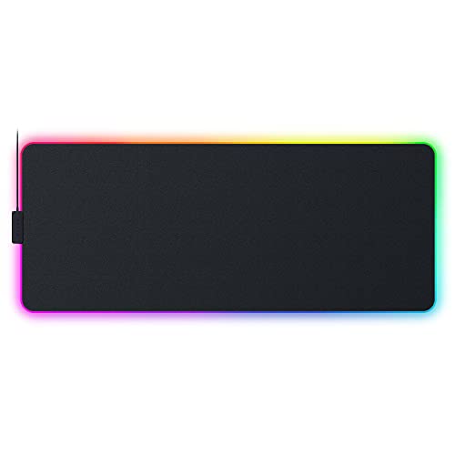 Razer Strider Chroma - Tappetino Per Mouse Ibrido (19 Zone Di Illuminazione Razer Chroma Rgb, Dimensioni Estese, Base Antiscivolo, Resistente Ad Acqua