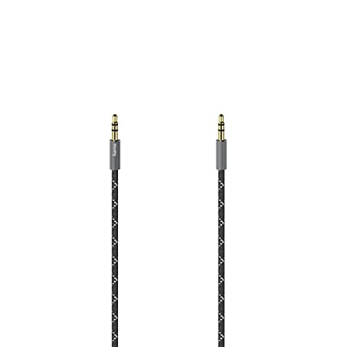 Hama Cavo Jack 3.5 Mm M/Jack 3.5 Mm M, 1,5 Metri, Rivestimento In Tpe, Connettori Dorati, Nero