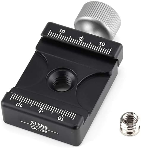 Morsetto Dc-38 Per Fotocamera Quick Release Plate Adjustable Solid Aluminium Housing Compatible With Rrs/Arca-Swiss/Kirk/Wimberley/Markins/Sunwayfoto/