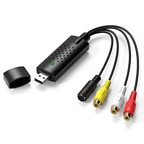 Rybozen Usb 2.0 Audio/Video Converter Digitalizza E Modifica Video Da Qualsiasi Sorgente Analogica Incluso Vcr Vhs To Dvd