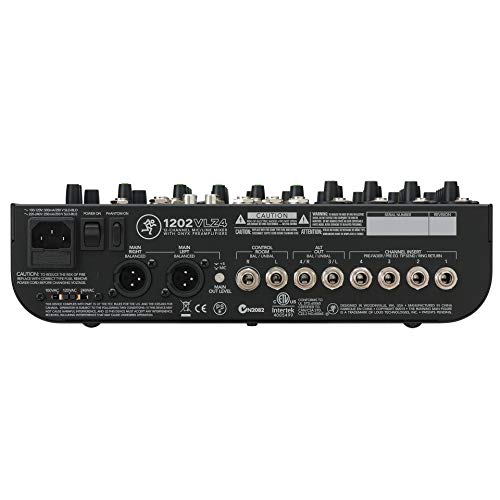 Mackie 1202Vlz4 12Channels 20-20000Hz - Mixer Audio (12 Canali, 20-20000 Hz, 90 Db, 10000 Ohm, 2500 Ohm, 25 W)