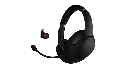 Asus Rog Go 2.4 Electro Punk - 2.4 Ghz Wireless Gaming Headset With Usb-C (Tm) Connection, Noise Cancelling Ai Microphone, Low Latencies, Compatible W
