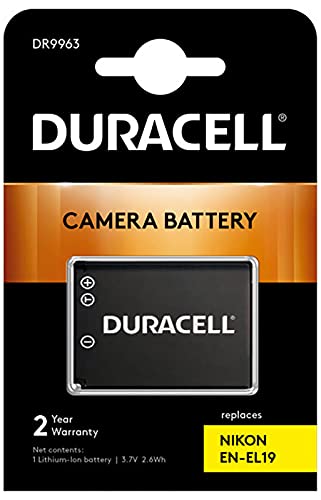 Duracell Dr9963 Batteria Per Nikon En-El19, 3.7 V, 700 Mah, Nero, 4 X 3.1 X 0.6 Cm
