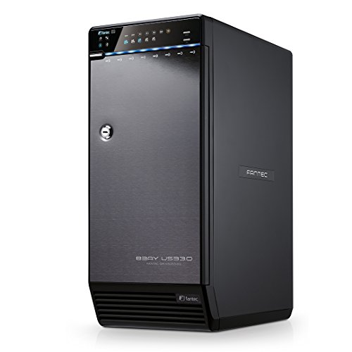 Fantec Qb-X8Us3R Box Case Per 8X Hard Disk Sata I/Ii/Iii Da 8,89Cm (3,5 Pollici), Usb 3.0, Esata, Raid 0/5/10/50/Big, 2X Ventole Con Sensore Termico,