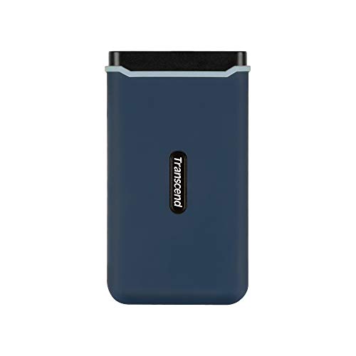 Transcend Ts250Gesd370C Ssd Portatile Esd370C Usb 3.1 Gen 2 Usb Type-C, 250 Gb, Blu