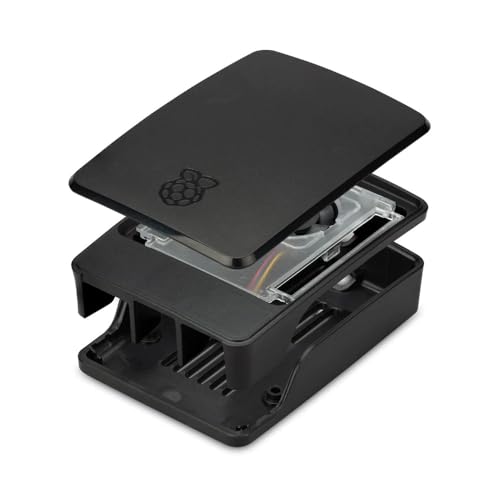 Eb82194 - Custodia Per Raspberry Pi Con Ventola Per Pi 5 Nerogrigio