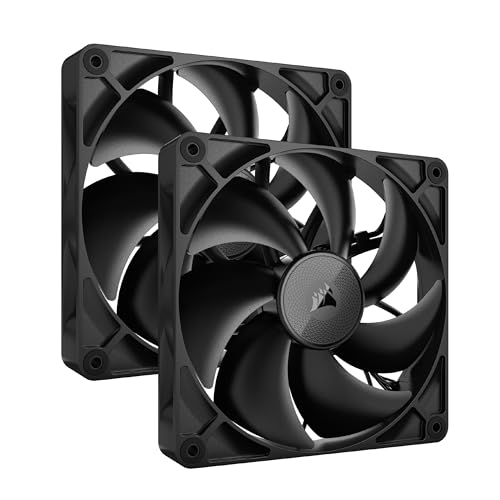 Corsair Icue Link Rx140 140 Mm Ventole Pwm Con Hub Di Sistema Icue Link - Cuscinetto A Cupola Magnetica - Confezione Doppio - Nero