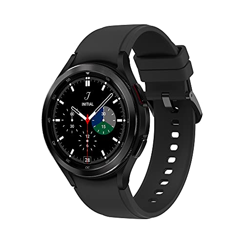 Samsung Galaxy Watch4 Classic 46Mm Smartwatch Acciaio Inox, Ghiera Rotante, Monitoraggio Benessere, Fitness Tracker, 2021, Nero [Versione Italiana]