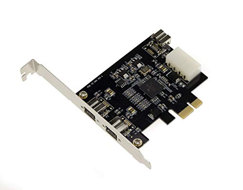 Kalea-Informatique Scheda Controller Pcie Firewire 800 Ieee1394B Su Slot Pci Express 1X 2+1 Uscite Con Chipset Ti Xi02213Azay