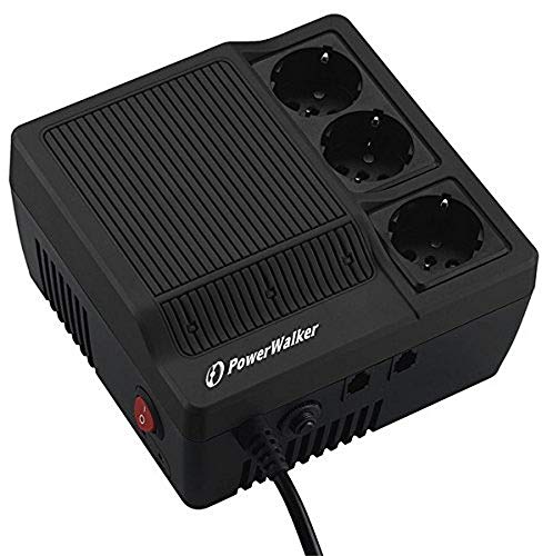 Powerwalker 10120302 Avr 1200 Regolatore Automatico Di Tensione, 1200Va / 720W, Nero