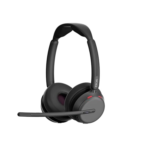 Epos Impact 1060T Anc, Beidseitiges Bluetooth-Headset Ibridi Adattativi Active Noise Cancellation (Anc), Ms Teams Zerti