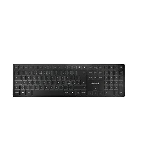 Cherry Kw 9100 Slim, Tastiera Wireless, Layout Ceco, Tastiera Qwerty, Connessione Bluetooth O Wireless, Azione A Forbice Sx, Ricaricabile Tramite Cavo