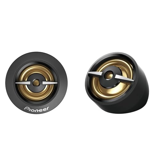 Tweeter Pioneer (450 W Max. Ciascuno, 100 W Sinusoidali), Suono Potente, Alta Efficienza, Foro Di Installazione Da 38 Mm, Set Con 2 Altoparlanti, Con