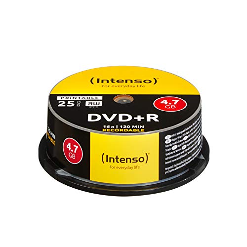 Intenso 4811154 Dvd-R Da 4.7 Gb, 25 Pezzi
