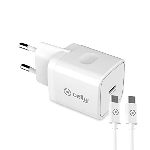 Celly Caricatore Rete 20 W Usbc & Cavo Usbc-Light Bco
