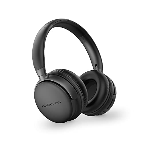 Energy Sistem Power Radio - Cuffie Bluetooth (Radio Fm, 45 Ore Di Batteria, Lettore Mp3 Microsd, Deep Bass, Cuscinetti In Pelle Proteica E Schiuma Vis