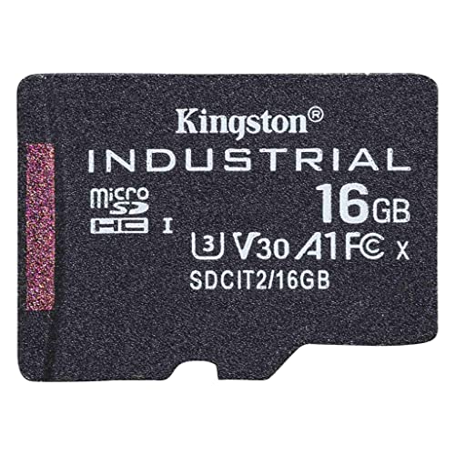 Kingston Industrial Microsd -16Gb Microsdhc Industrial C10 A1 Pslc - Scheda Singola Senza Adattatorer - Sdcit2/16Gbsp