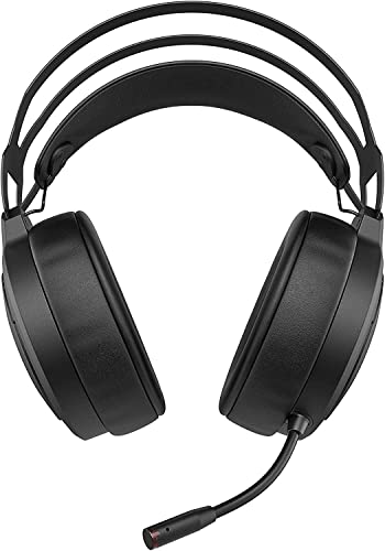 Hp X1000 Wireless Gaming Headset, Cuffie Con Dongle Usb Autonomia Fino A 20 Ore, Virtual Surround 7.1 Auricolari E Fascia Sospensione Imbottiti Microf