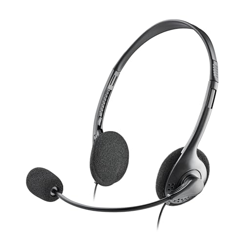 Ngs Ms103 Max - Cuffie Cablate, Cuffie Cablate Per Computer, Cuffie Con Microfono, Cuffie E Microfono Regolabili, Leggero, Controllo Del Volume, Conne