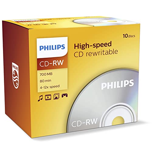 Philips Cd-Rw 80Min 12X Jewel Box Conf. 10