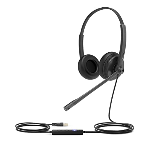 Yealink Uh34 Dual Teams Headphones/Headset Wired Head-Band Office/Call Center Usb Type-A Black