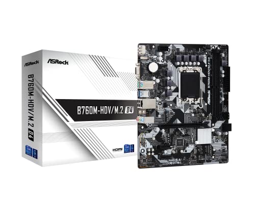 Asrock B760M-Hdv/M.2 D4 Intel B760 Lga 1700 Micro Atx