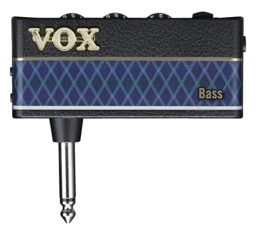 Vox - Amplug 3 Bass, Amplificatore Mini Per Basso Elettrico, A Batteria, Suono Ispirato All'Ampeg,Effetti Compressor/Chorus/Delay/Reverb, Doppio Canal