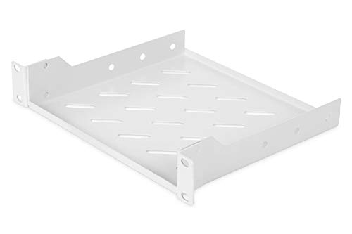 Digitus Ripiano - 1U - 10 Pollici (254 Mm) - Per Armadio Di Rete - Profondità 200 Mm - Lamiera D'Acciaio Perforata - Grigio