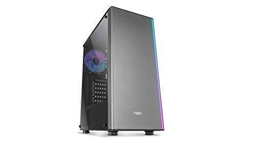 Nox Infinity Omega -Nxinftyomega- Argb Atx Mid-Tower - Micro Atx-Itx, Ventola Argb 120Mm Inclusa, Usb 2.0 - 3.0 - Hub Audio, Spazio Per Un Massimo Di