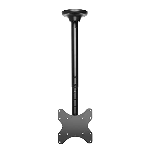 Ricoo Supporto Tv Soffitto D0222 Girevole Inclinabile Televisore 23-42" (58-107 Cm) Staffa Universale Televisione Led/Lcd Vesa 100 X 100-200 X 200