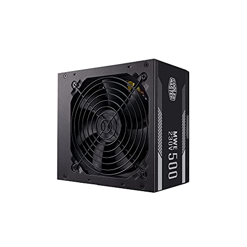 Cooler Master Alimentatore Mwe 500 White 230V V2, Spina Ue - 80 Plus 230V Certificato Ue, Ventola 120 Hdb Silenziosa, Circuito Dc-To-Dc + Llc Con Sing