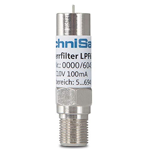 Technisat Zubehör Antennen - Connettore Coassiale Bnc, Male Connector/Female Connector, 75 Ω, Argento