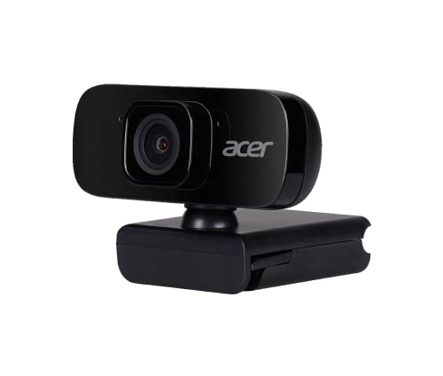 Acer Fhd Conference Webcam, Webcam Pc Con Microfono, Risoluzione Full Hd Da 2 Mp, Audio Digitale, Rotazione 360 Gradi, Cavo Usb, Nero