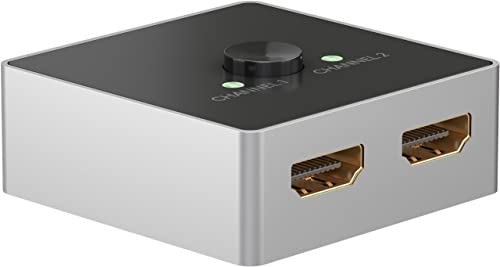 Goobay 58486 - Switch Hdmi 2 In 1 Out/4K A 60 Hz (2160P), Hdmi 2.0, Per Ps4, Ps5, Laptop O Monitor