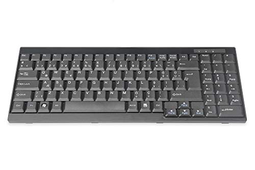 Digitus Tastiera Per Console Lcd Kvm, Layout Turco, Qwerty, Usb, Nero