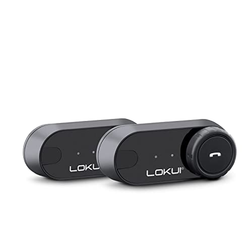 Lokui, K30 Twin Interfono Moto Bluetooth Coppia, Auricolari Moto Per Casco Con Cancellazione Del Rumore, Comunicazione Pilota Passeggero, Portata 800M
