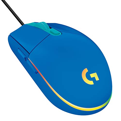 Logitech G G203 Lightsync Mouse Gaming Con Illuminazione Rgb, Personalizzabile, 6 Pulsanti Programmabili, Sensore Per Gaming, Tracciamento A 8000 Dpi,
