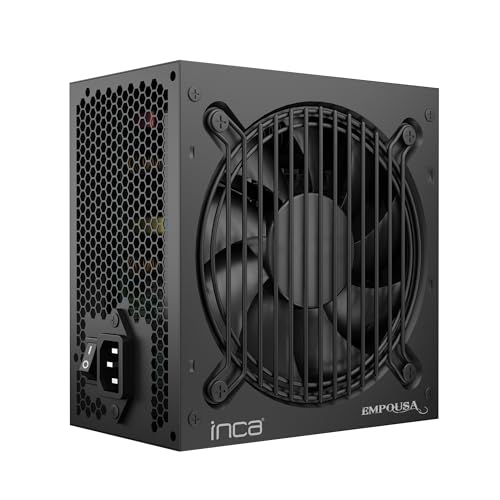 Inca Ips-650Xn Silent Power Supply Compatibile Con I Più Recenti Standard Atx 12V V2.3 La Ventola Estremamente Silenziosa Da 120 Mm Garantisce Un Flus