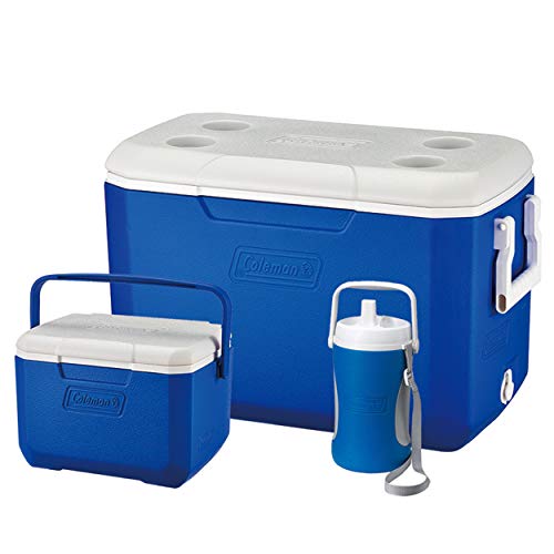 Coleman Cool Box Combo, 3 Scatole Refrigeranti Ad Alte Prestazioni, Capacità 46 L, 4,7 L E 2 L Brocca