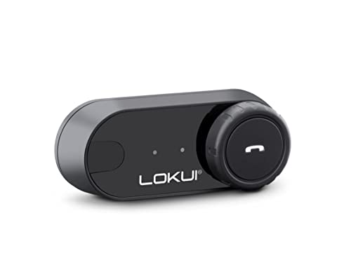 Lokui, K30 Interfono Moto Bluetooth Singolo, Auricolari Moto Per Casco Con Cancellazione Del Rumore, Comunicazione Pilota Passeggero, Portata 800M, Ra