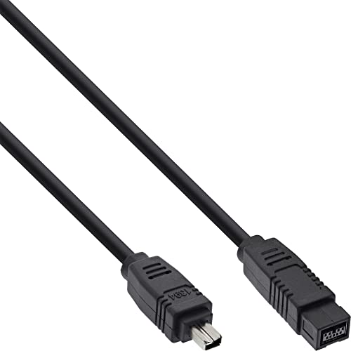 Inline 20027 Cavo Firewire Ieee1394, 4Pin Maschio A 9Pin Maschio, 800 Mbit/S, 1M Nero