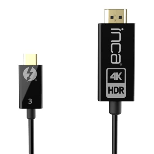 Inca Cavo Hdmi Itch-30 2.0 > Tipo C 4K60Hz, Thunderbolt 3 1,8